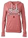 NBA Chicago Bulls Women's Tri Blend Jersey Pullover Hoodie with Pouch Pocket, Medium, Tri Natural Red