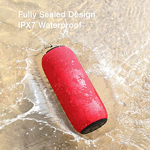 SANAG Portable Bluetooth Speaker, 360 HD Surround Loud Sound and Deep Bass, 25W Wireless Stereo Dual Pairing, IPX7 Waterproof, Bluetooth 5.0, Outdoor, Camping, 24-Hour Playtime Speaker
