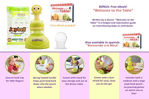 image for Joybell Doctor Designed Baby Fresh Food Feeder Teether Pacifier, Easy 