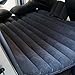 goldhik Car Travel Inflatable Mattress Flocking Air Bed Cushion Camping Universal SUV Back Seat Extended Air Couch with Two Air Pillows (Black)