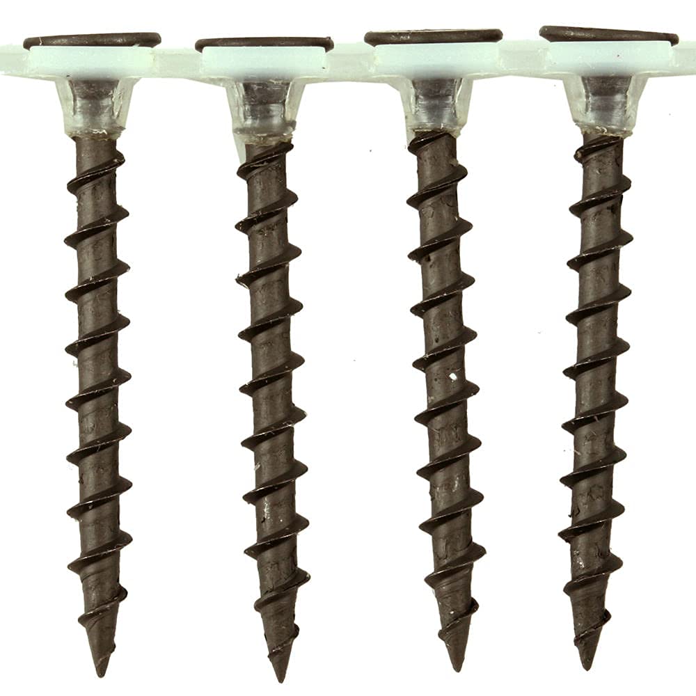 TERF® Collated Drywall Coarse Thread Screws 3.9 X 32mm Phillips Drive Bugle Head Black Finish - Pack of 100