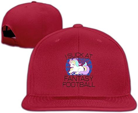 Unisex Man Woman's I Suck at Fantasy Football Expedient Dad Hat Red
