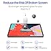 AINOPE [2-Pack] iPad Pro 12.9 Screen Protector, [Installation Frame] [Face ID Recognition] Ipad 12.9 Screen Protector Anti-Fingerprint Scratch Resistance Tempered Glass Protector for iPad 2018 12.9