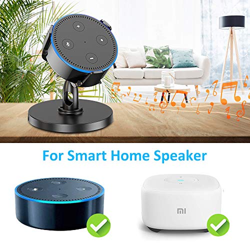 Pobon Table Holder for Dot 2nd Generation & Xiaomi AI Speaker, 360° Adjustable Desktop Stand Mount for Smart Speaker, Improves Sound Visibility and Appearance, Dot Accessories
