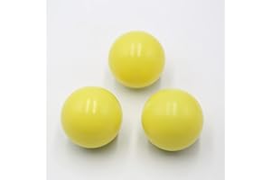 PEHHAH 65MM Russian Juggling Balls-Dense Chromite Filling Set of 3 (Yellow)