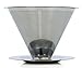 Pour Over Coffee Cone Dripper with Coffee Scoop & Bag Clip- Reusable & Eco-friendly Single Serve Permanent Drip Coffee Maker by Java Maestro