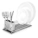 Polder 6115-75 Compact Stainless-Steel Dish Rack with Utensil Holder, 14