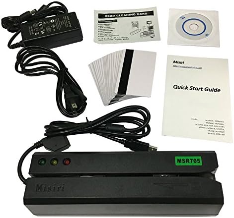Misiri Inc 705 MSR705 3 Track HiCo Magstrip Magnetic Card Reader Writer Data Collector Encoder MSR206 MSR706