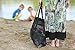 Victus Outdoors Zip Top Mesh Beach Bag Large Black 24 x 16, Long 12in Handles, Inside Zippered Pocket, Spring Clip, 8 Big Outside Pockets, Sand and Water Drains Away, with Bonus Tote Bag