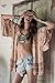 Toraway Cardigan, Women Boho Printed Chiffon Loose Kimono Cardigan Tops Blouse (X-Large) Pink