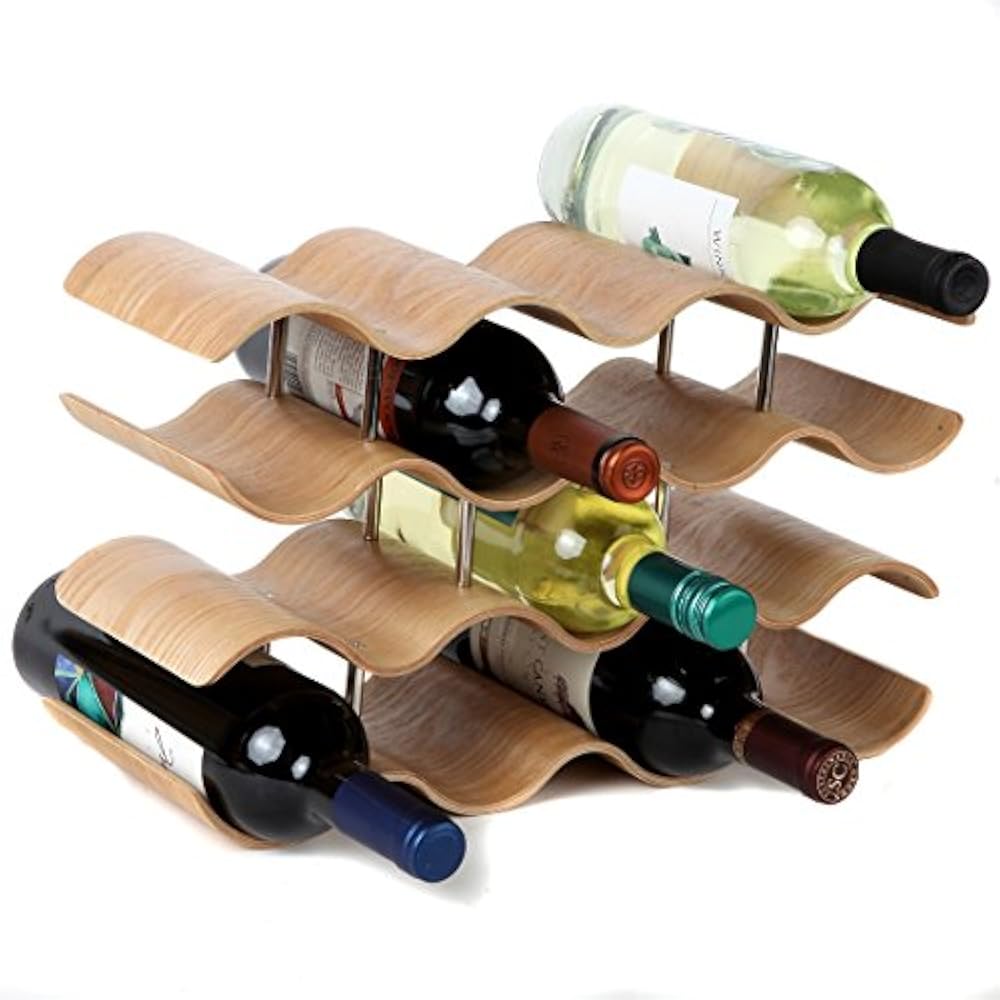 Lily's Freestanding Wine Racks & Home Countertop Wave Rack