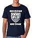 AW Fashion's Team USA Soccer 1 Nation 1 Team Premium Men's T-Shirt (XX-Large, Navy)