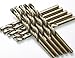HSS Cobalt Drill Bits 1/4 in.x 4 in.Jobber Length M35 Twist Drill Steel Metal Iron-10Pcs
