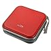 MECO(TM) 40 Dics CD/VCD/DVD Case Storage Organizer Wallet Holder Album Box (Red)
