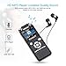 Kimitech Voice Recorder Digital Audio Sound Recorder Intelligent Noise Reduction Code Lock Design 8GB Memory Double Microphones MP3 with Color Screen Charged by USB