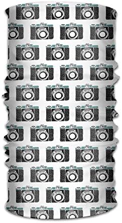 AWAWAWAWA Old Camera Microfiber Headwear Multifunctional Bandana Facemask Seamless Scarf Mufflers By Outdoor