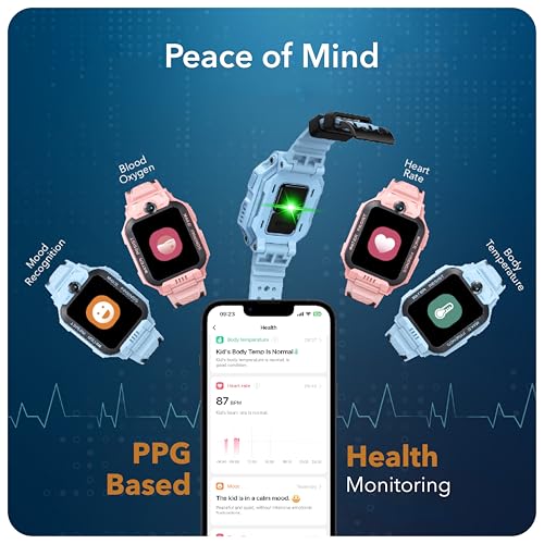 imoo Watch Phone, 4G Kids Smartwatch Phone with HD video calling,Smart Watch for Kids with GPS real-time positioning and IPX8 Water Resistance (Z7, Light Blue)
