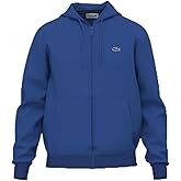 Lacoste Men's Zip-Up Fleece Hoodie, Ladigue, Small