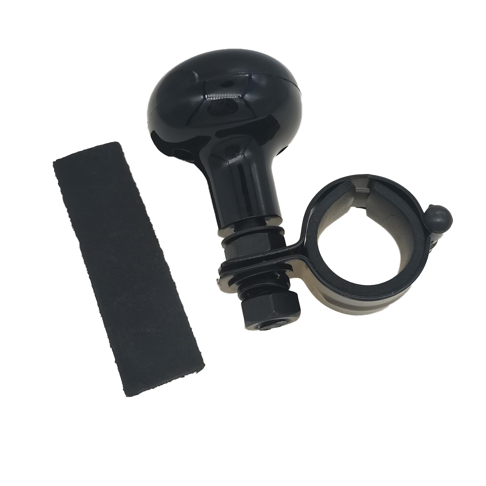 Photo 1 of Steering wheel booster suicide knob steering wheel knob steering wheel spinner knob Universal steering wheel knob assist Steering wheel spinners come with thin and thick rubber rings?Black 1pack?
