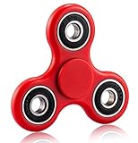 XY Fidget Hand Spinner Toy Perfect For Anxiety, ADHD, ADD and Autism Adult Children, with Ceramic Bearing. (Red)