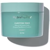 HydroPeptide Clarifying Toner Pads, Balance &amp; Pore Control (60 Pads) | Balances &amp; Controls Oil, Refines Pores, Sweeps Away Impurities &amp; Preps Skin, Pre-Soaked Peptide Pads for Daily Use