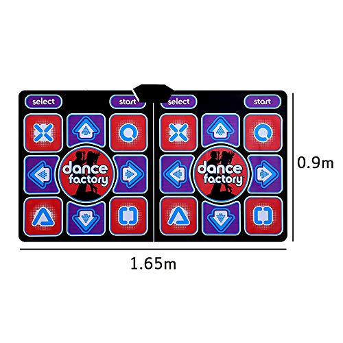 SODIAL Double Human Dance Blanket Pads Computer Tv Slimming Dancer Blanket Mat Pad with Two Handle