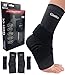 gonicc Professional Foot Sleeve Pair(2 Pcs) with Compression Wrap Support(Small, Black), Breathable, Stabiling Ligaments, Prevent Re-injury, Ankle Brace, Volleyball Protective Gear Ankle Guards