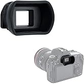 Kiwifotos Long Soft Viewfinder Eyecup Eyepiece for Canon EOS 90D 80D 70D 60D 77D 6D Mark II 5D Mark II Rebel T7 T6 T5 T100 T8i T7i T6s T6i T5i T4i T3i T2i T1i SL3 SL2 SL1 4000D 50D 40D 30D and More