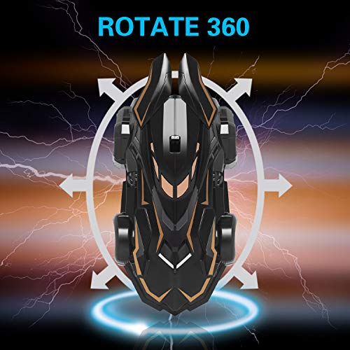 MEYUEWAL RC Remote Control Car Rechargeable Wall Climbing Cars Dual Mode 360° Rotating Stunt Race Toy Cars with LED Light Stunt Climber Racing Car Best Gifts for Kids, Boys & Girls (Black)