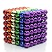 MagneBalls 5MM Magnetic Ball Set Perfect for Jewlery, Crafts, Education and Intelligence Development- Desk Sculpture Toy Provides Relief for Office Stress, ADHD, Autism, and Anxiety (Rainbow)