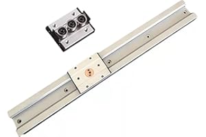 Mssoomm Double Axis Roller Linear Motion Guide Rail Track SGR15 1Pcs L: 680mm/26.77 inch + 2Pcs SGB15UU-3 Three Ball Bearing 