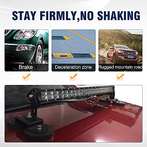 Samman Base LED Light Bar Mounting Brackets Windshield