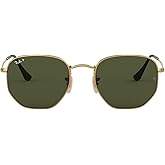 Ray-Ban unisex-adult Rb3548n Hexagonal Flat Lens Hexagonal Sunglasses