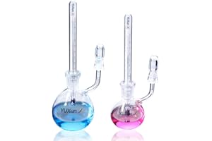 YUXUN YX 25ml 50ml with Thermometer Lab Glass Specific Gravity Bottle Pycnometer Class A (25ML+50ML)