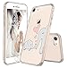 iPhone 8 Case, iPhone 7 Case, Cute iPhone 7 Case, MOSNOVO Cute Elephant Pattern Clear Design Printed Transparent Back with TPU Bumper Protective Case Cover for Apple iPhone 7 (2016) / iPhone 8 (2017)