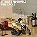 ARAIDECOR Playful Wolf Wine Rack Wine Holder Sculpture Home Decor or Restaurant Setting Statue