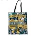 HUGS IDEA Women's Canvas Totes School Bus Driver Print Shoulder Shopping Bag Cloth Handbag