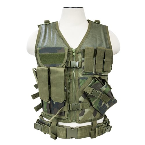 Nc Star Vest, Woodland Camo, Medium - X-Large