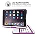 iPad Mini 1 / 2 / 3 360 Rotatable Keyboard Case, Snugg - Ultra Slim Keyboard Cover Case with Bluetooth Connectivity (Purple) For Apple iPad Mini 1 / 2 / 3 Retina