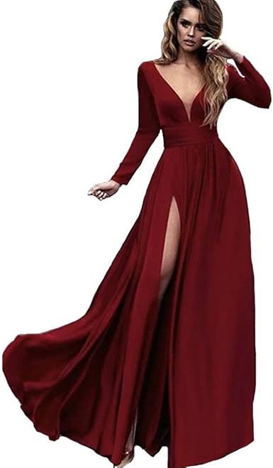 deep burgundy dress