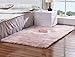 Soft Faux Sheepskin Chair Cover Seat Shaggy Area Rugs Fluffy Fuax Fur Shag Rug Carpet Light Pink