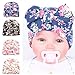 Sunward(TM) Newborn Baby Flower Bowknot Hospital Hat (1515cm/, Beige)