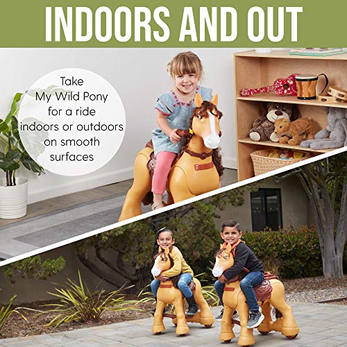 ECR4Kids My Wild Pony, Motorized RideOn Horse for Kids, Walking Horse