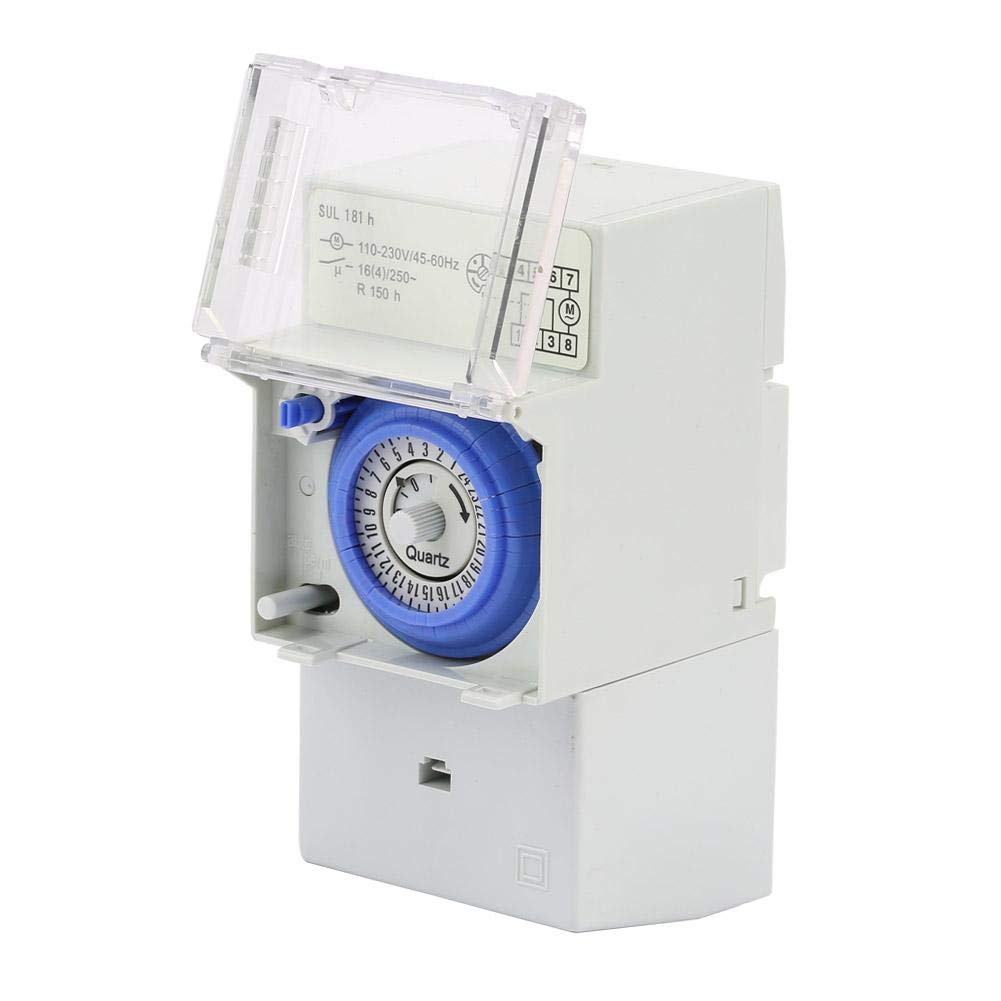 Mechanical Timer Switch 110-230V SUL181H 24 Hours Analog Mechanical Timer Manual/Auto Controller Time Switch