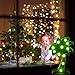 QiaoFei LED Palm Tree Light,Cute Coconut Tree Night Table Lamp Light for Kids' Room Bedroom Gift Party Home Wall Office Decorations Green