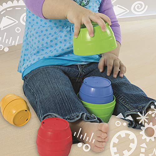 Playskool Stack and Nest Barrels and Blocks Bundle Toy for Babies and