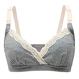 Unilove Women’s Maternity Nursing Bra Cotton No Underwire for Breastfeeding