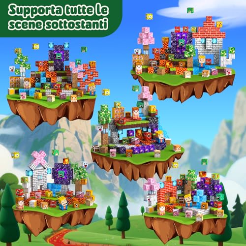 Costruzioni Magnetiche per Bambini 150 PCS 2CM 3+ Giochi Cubi Magnetici, Blocchi Building Blocks Giocattoli Montessori a Partire da 3 4 5 6 7 8 9 10 11 12 Anni Regali di Compleanno per Ragazzi