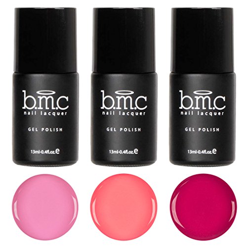 BMC Pink Colored Cream Speed Gel Lacquer Polish Set - Pink Paradise Collection BMC Pink Colored Cream Speed Gel Lacquer Polish Set - Pink Paradise Collection