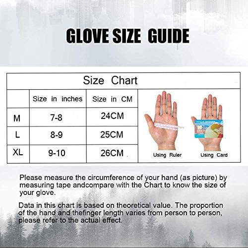 Xnuoyo Caoutchouc Hard Articulation Doigt Complet et Demi Doigt Gants Gants de Protection Écran Tactile Gants pour Moto Vélo Chasse Escalade Camping